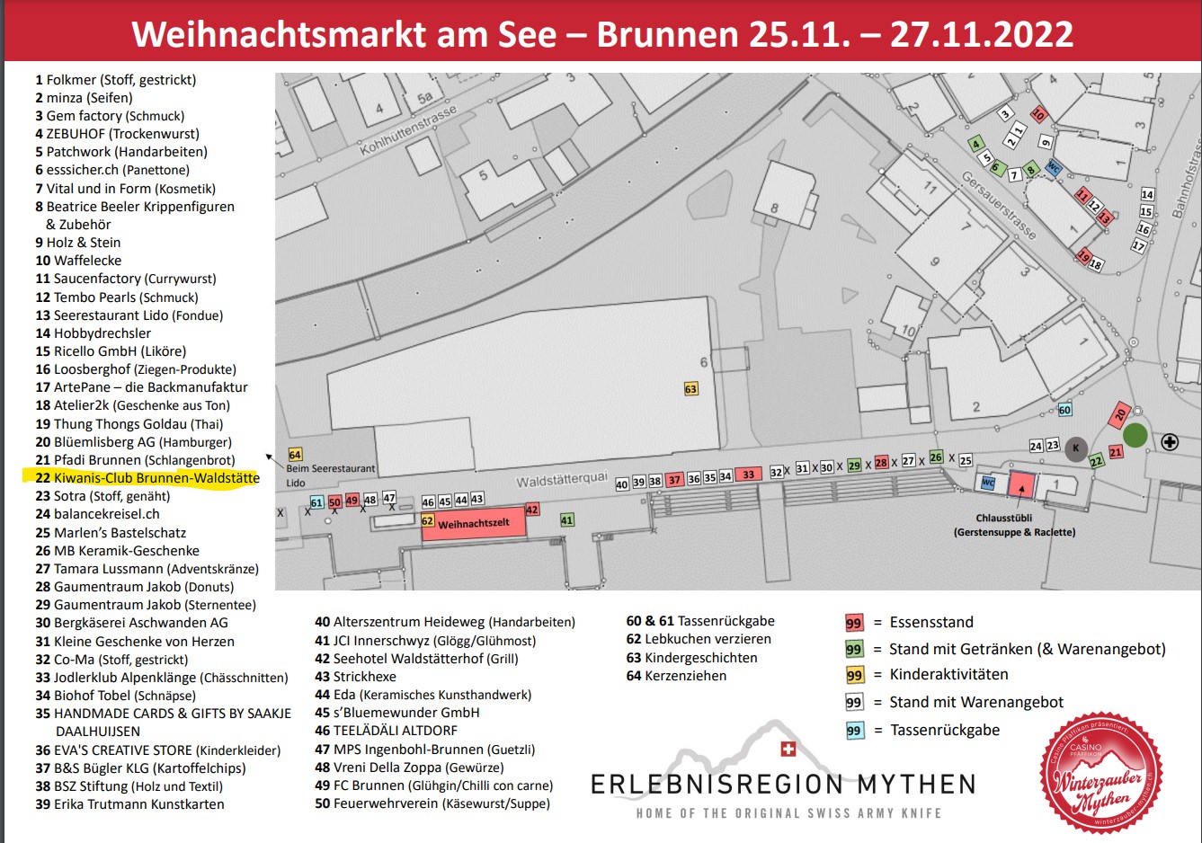 Lageplan Weihnachtsmarkt
